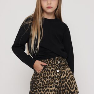 מכנס חצאית מנומר לילדה - 9-10Y