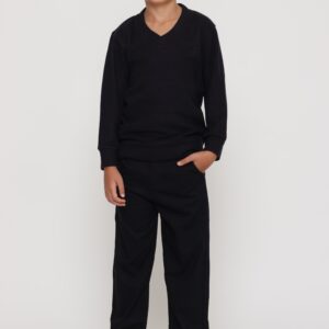 מכנס סיגר קלאסי ספורט אלגנט שחור - 3-4Y